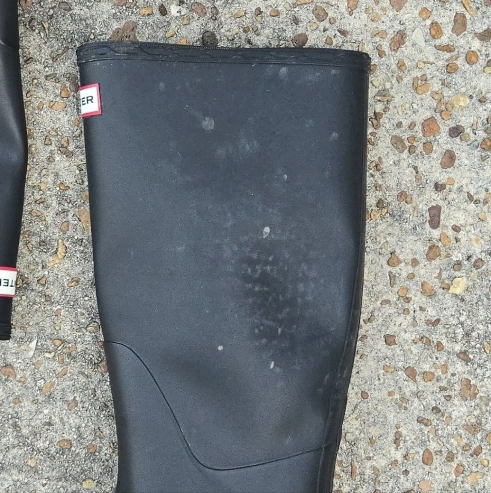Hunter Black Original Rubber Rain Boot